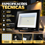 Refletor LED 300W Bivolt IP67 Branco Frio 6500K