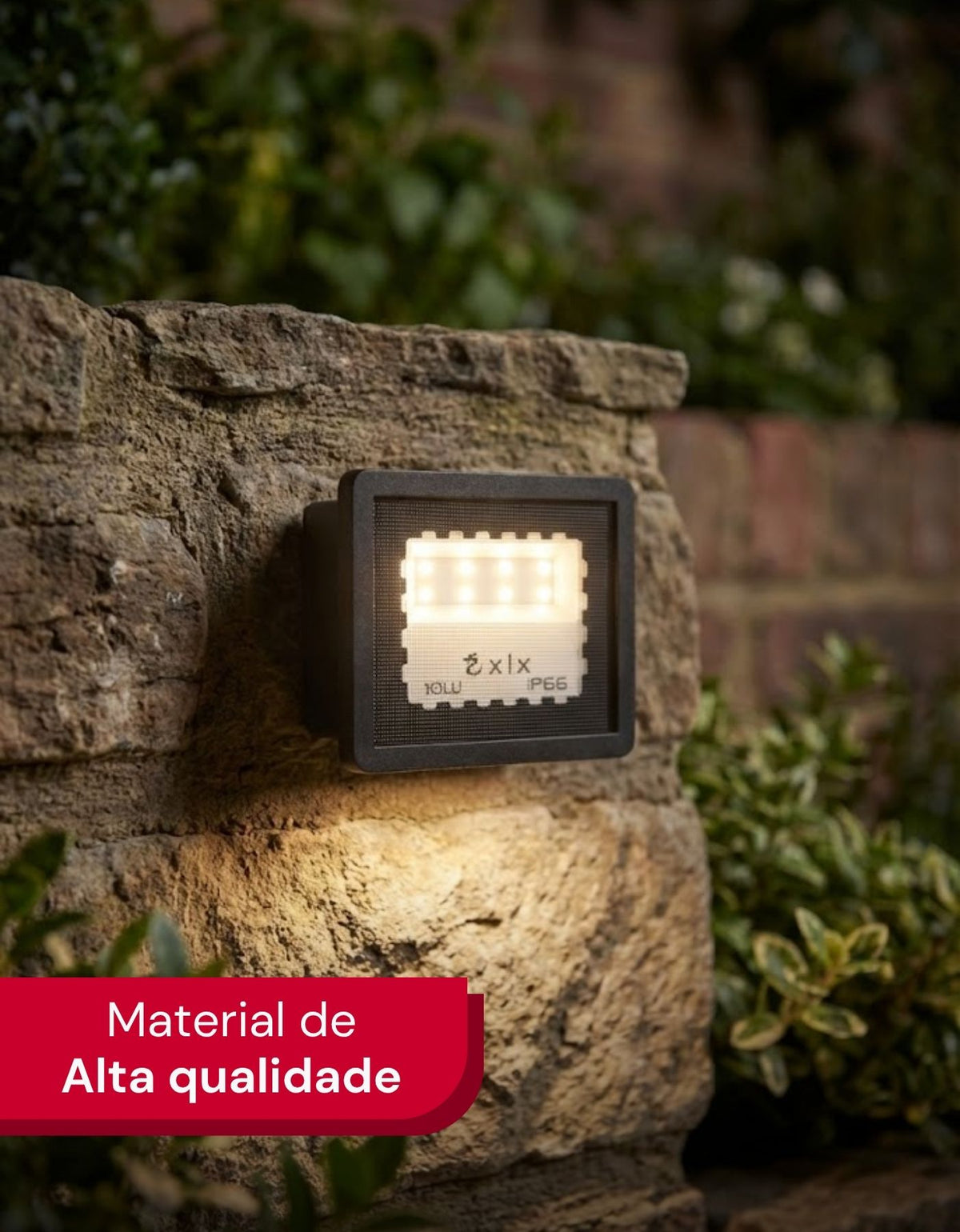 Refletor Led Holofote 10w Bivolt Ip66 Jardim A Prova D'água