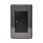 Tomada Modular 4X2 10A 20A Aço Escovado Cinza Monte a Sua USB Placa Interruptor Bipolar Unipolar