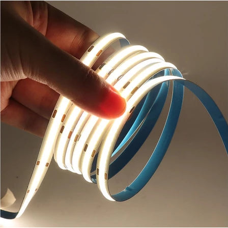 Fita Led Cob 3000k 4000K 6000K 5mts 8mm 320 led/M 12v Ip20 Para Perfil