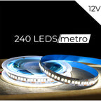 Fita Led 240led Por Metro 12v 3528 P/ Perfil 5 Metros Ip20
