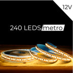 Fita Led 240led Por Metro 12v 3528 P/ Perfil 5 Metros Ip20