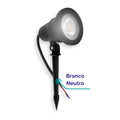 Kit Luminárias Espeto LED Jardim Verde Azul Branco Frio Branco Quente IP56 Bivolt 5w Prova d'Água