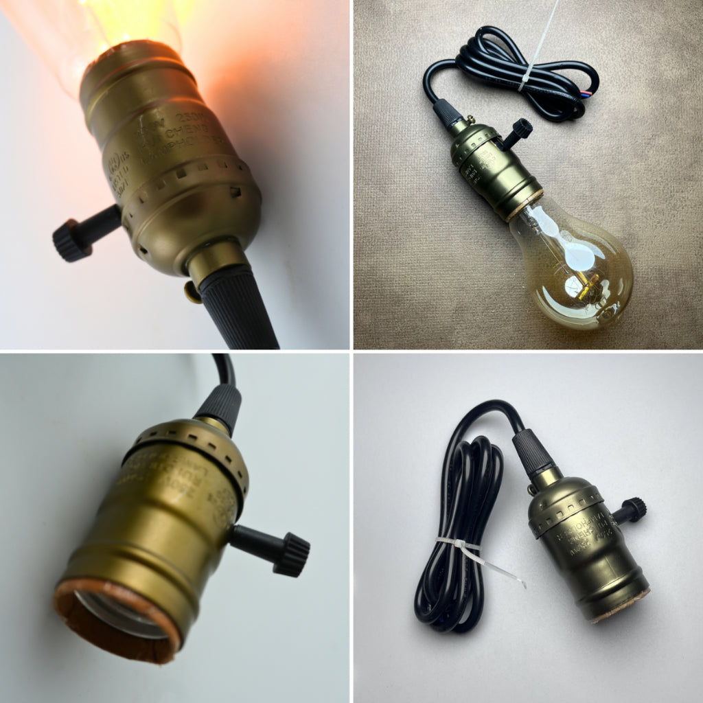 Pendente de Teto Metal Lâmpada E27 Verde Antigo Led Retrô Industrial Bivolt