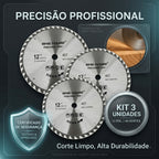 Disco de Serra Circular Profissional 12 polegadas 300mm 40 dentes Corte para Madeira MDF DryWall