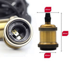 Pendente Teto Vintage Retrô Dourado Soquete E27 Bivolt Luminária