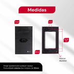 Tomada Modular 10A 110V Cinza Preto Pintura Galvanizada Anti Chamas Moderna Placa 4x2 Alumínio