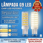 Lâmpada Led 5W 7W G9 Halopin Luz Branco Quente 3500K Luz Branco Fria 6500K Bivolt p/ Lustre