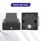 Arandela Luz De Parede IP66 Branco Quente Alumínio Preta XLX LED ambientes internos e externos