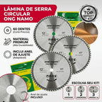 Disco de Serra Circular Profissional 12 polegadas 300mm 60 dentes Corte para Madeira MDF DryWall
