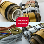 Pendente de Teto Soquete Vintage Retrô Industrial Lâmpada Bocal E27 + Fio + Tampa 110V/220V (Bivolt)