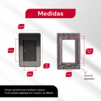 Interruptor Modular Fusion Pro Moderno xlx Alumínio Escovado Tecla G Unipolar Bipolar 4x2 Anti Chama