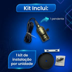 Pendente de Teto Metal Lâmpada E27 Verde Antigo Led Retrô Industrial Bivolt