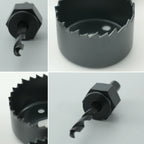 Kit Serra Copo Circular Profissional 6 Peças 25mm a 54mm Furadeira Para Madeira Gesso Drywall PVC