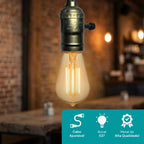Pendente de Teto Metal Lâmpada E27 Verde Antigo Led Retrô Industrial Bivolt