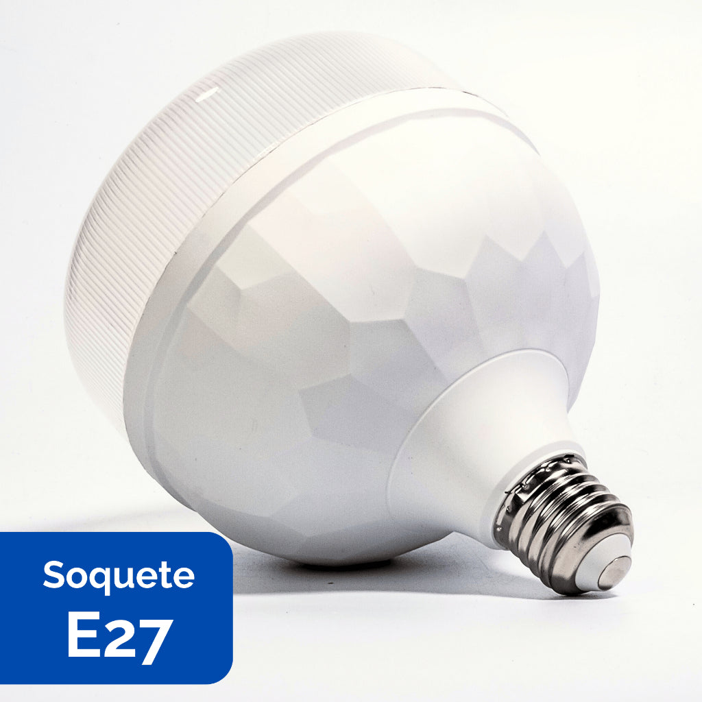 Bulbo Diamante LED 65W 100W 120W E27 Bivolt Lâmpada Industrial Potente Super Branca Econômica
