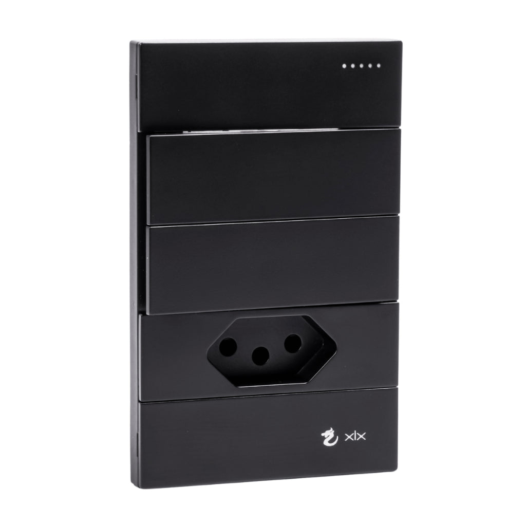 Tomada Modular 10A 20A Acrílico Preta Monte Sua USB Placa Alumínio Interruptor 4X2 Bipolar Unipolar