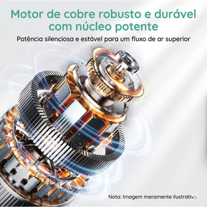 Plafon Ventilador de Teto LED 3 Cores Com Controle Remoto Estilo Industrial Preto Silencioso Bivolt
