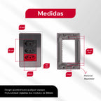 Tomada de Parede 110V 220V 10A 20A Aço Escovado 4X2 Fusion Pro XLX Placa Interruptor Luxuoso Moderno