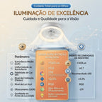 Ventilador de Teto Lâmpada Soquete E27 Luz Led Ajustável Controle Remoto Bivolt Verão 4 Velocidades