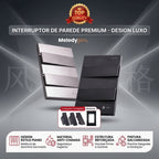 Tomada Modular Interruptor Duplo Unipolar Bipolar Cinza Preto Galvanizado Placa 4x2 Alumínio