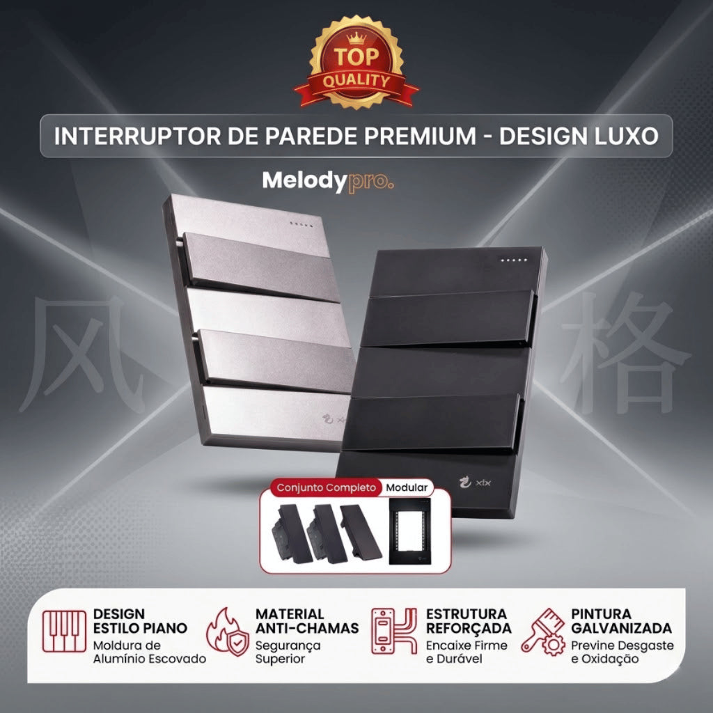 Tomada Modular Interruptor Duplo Unipolar Bipolar Cinza Preto Galvanizado Placa 4x2 Alumínio