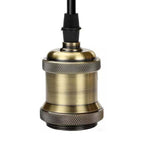 Pendente Teto Vintage Retrô Dourado Soquete E27 Bivolt Luminária