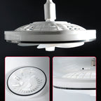 Ventilador de Teto Lâmpada Soquete E27 Luz Led Ajustável Controle Remoto Bivolt Verão 4 Velocidades