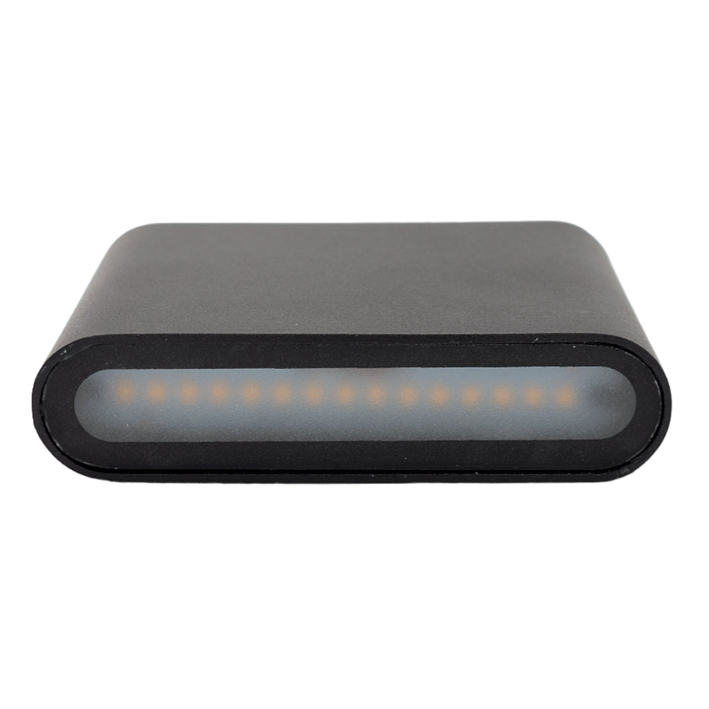 Arandela de Parede Preta LED 5W IP66 A Prova d'Água Vários Modelos Decoração Externa Branco Quente