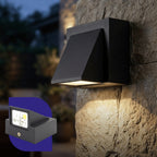Arandela Luz De Parede IP66 Branco Quente Alumínio Preta XLX LED ambientes internos e externos