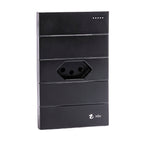 Tomada Modular 10A 20A Acrílico Preta Monte Sua USB Placa Alumínio Interruptor 4X2 Bipolar Unipolar
