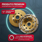 Disco de Desbaste Diamantado Segmentado 115 mm 4.5 Polegadas Profissional Concreto Granito Mármore