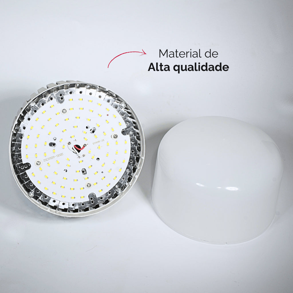 Lâmpada LED Super Bulbo Alta Potência 100w 200w 300W E27 Bivolt 6500K Branco Frio Industrial Galpão