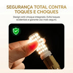 Lâmpada Led 5W 7W G9 Halopin Luz Branco Quente 3500K Luz Branco Fria 6500K Bivolt p/ Lustre