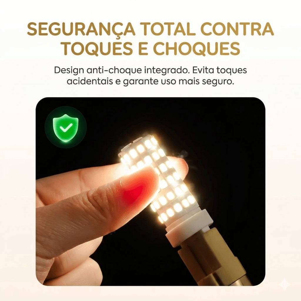 Lâmpada Led 5W 7W G9 Halopin Luz Branco Quente 3500K Luz Branco Fria 6500K Bivolt p/ Lustre