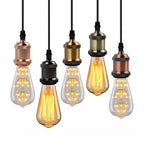 Pendente Teto Vintage Retrô Dourado Soquete E27 Bivolt Luminária