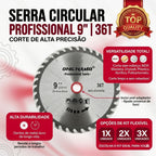 Disco de Serra Circular Profissional 9 polegadas 230mm 36 dentes Corte para Madeira MDF DryWall