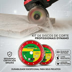 Disco Diamantado Turbo 180mm Corte Seco e Úmido Roçadeira Profissional Porcelanato Mármore Concreto