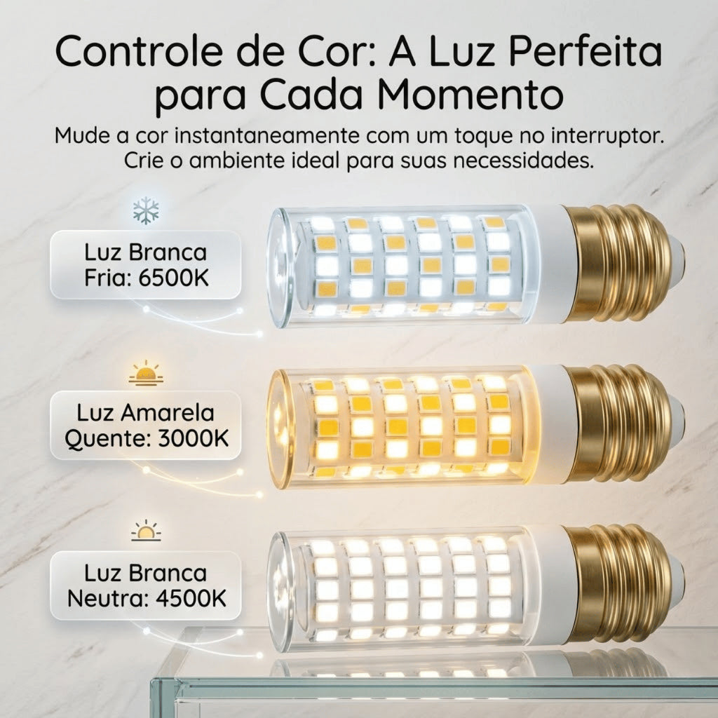 Lâmpada Led 5W 7W G9 Halopin Luz Branco Quente 3500K Luz Branco Fria 6500K Bivolt p/ Lustre