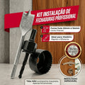 Kit de Instalação para Fechadura De Porta 3 Peças Broca Serra Copo Circular Ferramentas Manuais