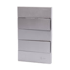 Tomada Modular 10A 20A Acrílico Cinza Monte Sua USB Placa Alumínio Interruptor 4X2 Bipolar Unipolar