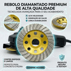 Disco de Desbaste Diamantado Turbo 115mm 4.5 Polegadas Profissional Bloco Concreto Granito Mármore