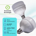 Bulbo Diamante LED 65W 100W 120W E27 Bivolt Lâmpada Industrial Potente Super Branca Econômica