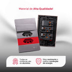 Tomada Modular 10A 110V 20A 220V Interruptor Unipolar Bipolar Cinza Preto Galvanizado Placa 4x2