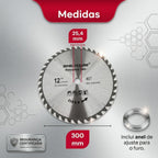 Disco de Serra Circular Profissional 12 polegadas 300mm 40 dentes Corte para Madeira MDF DryWall