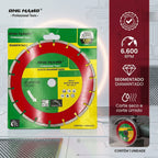 Disco Diamantado Segmentado de Corte 230 mm Seco Úmido Profissional Bloco Concreto Granito Mármore