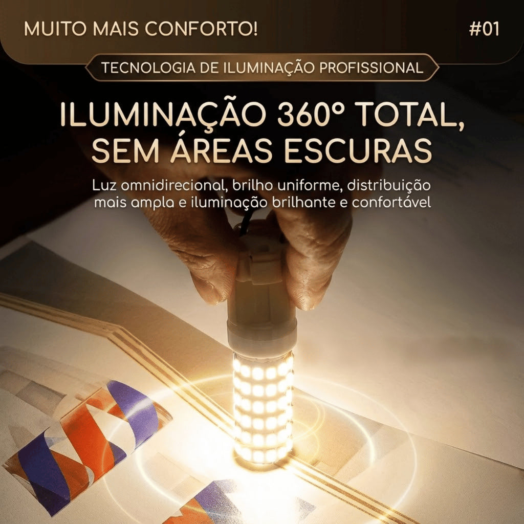 Lâmpada Led 5W 7W G9 Halopin Luz Branco Quente 3500K Luz Branco Fria 6500K Bivolt p/ Lustre