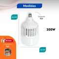 Lâmpada LED Super Bulbo Alta Potência 100w 200w 300W E27 Bivolt 6500K Branco Frio Industrial Galpão