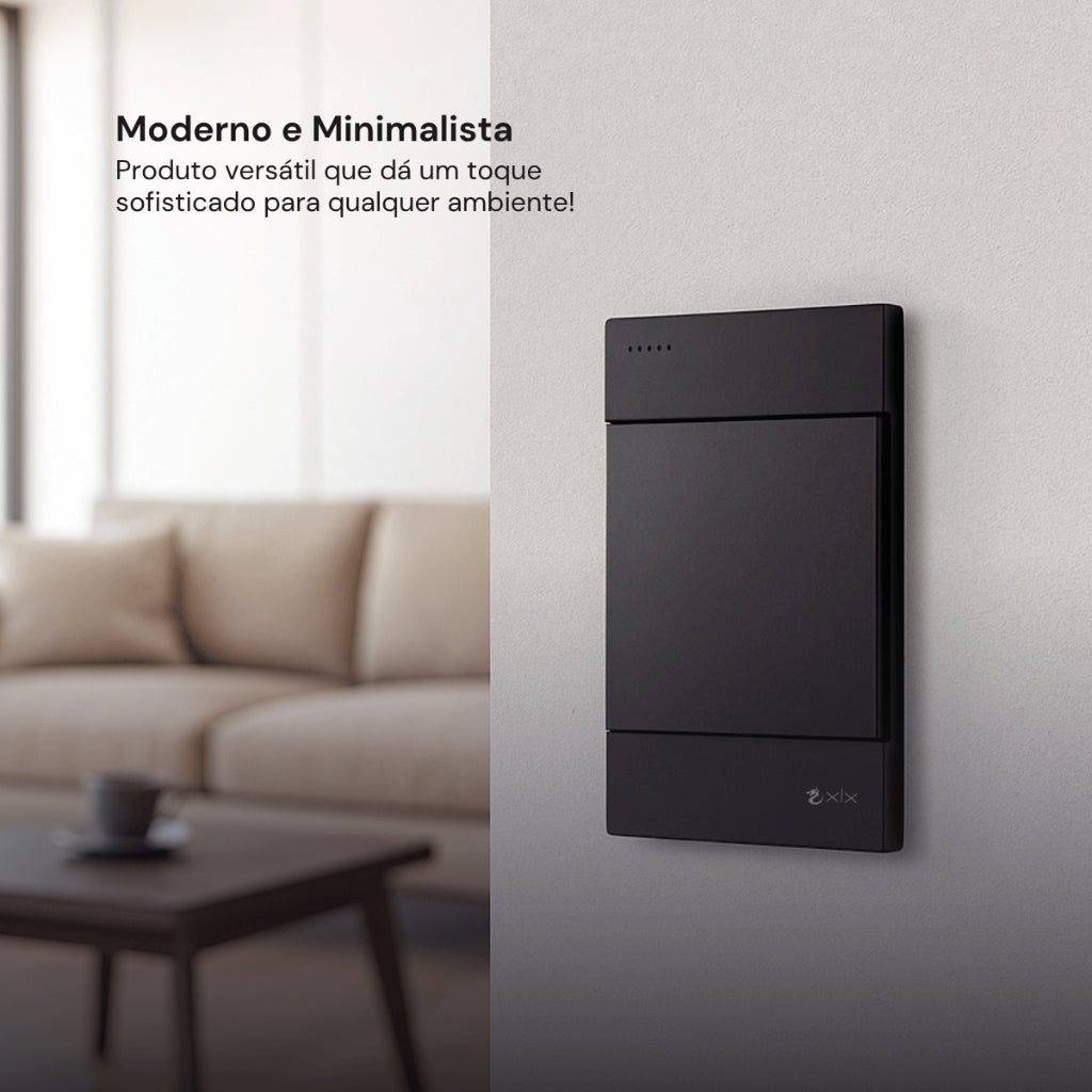 Interruptor Modular Piano Style Unipolar Bipolar Melody XLX Elegância Minimalista Alta Durabilidade