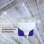 Bulbo Diamante LED 65W 100W 120W E27 Bivolt Lâmpada Industrial Potente Super Branca Econômica